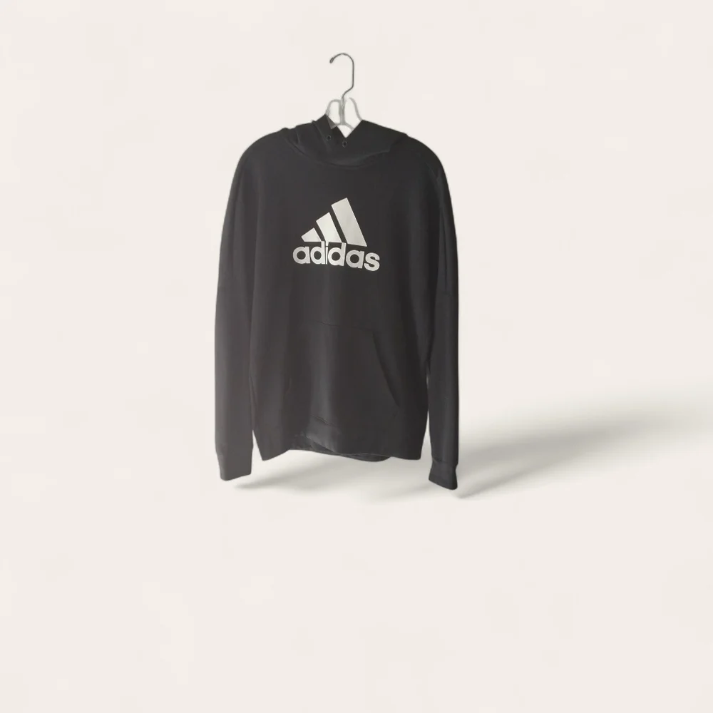 Adidas Men's Black and White‎ Logo Hoodie. CAJA. # 3